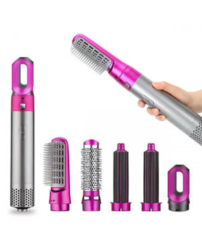 5 In 1 Multi-function High Speed Hair Dryer High Quality Iron Curler Hair Straighter Electric Ionic Hot Air Brush Hair Dryer