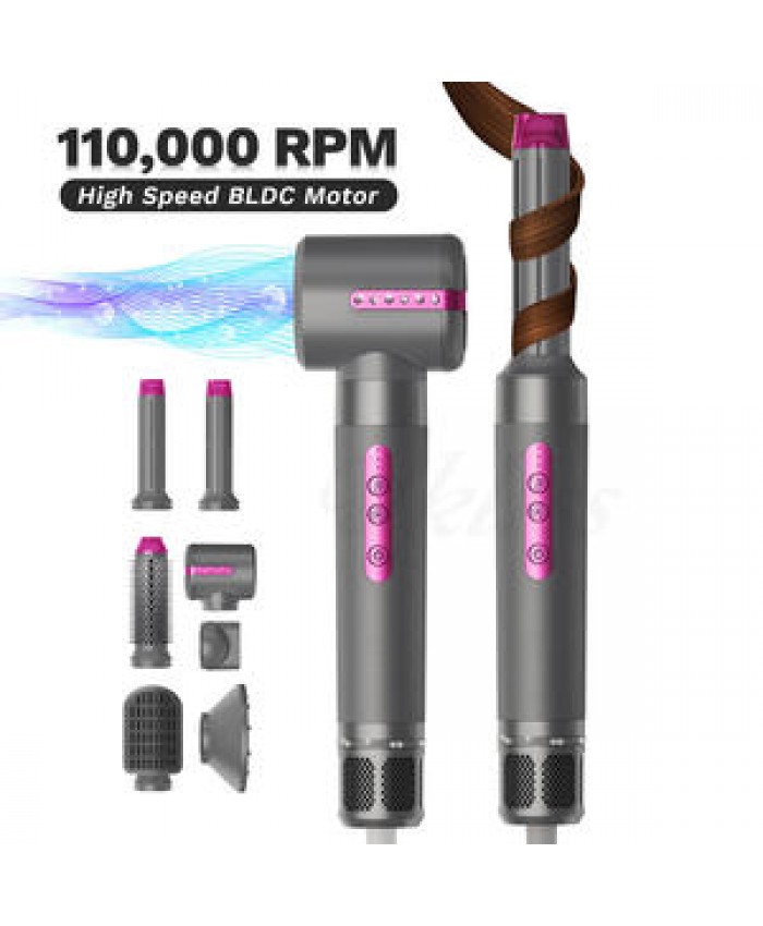 Fast Drying Blow Dryer Low Noise 7 In 1 air styler with brushless motor High Speed Hair Dryer Volumizer Styler Hot Air Comb