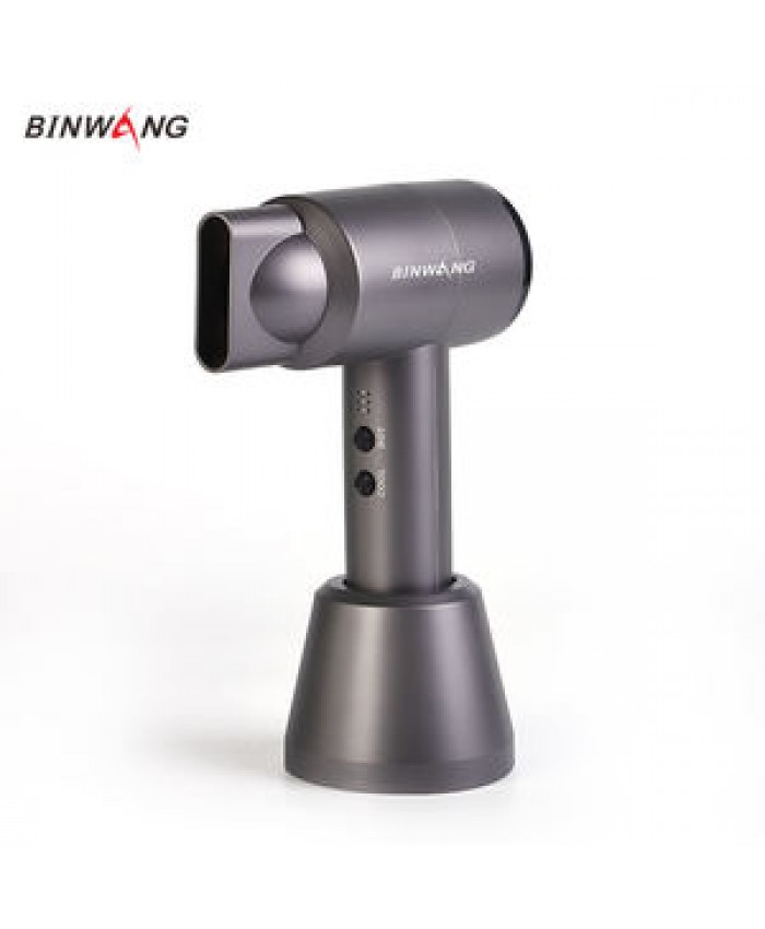 A 12v Cordless Commercial bladeless hair dryer unique high heat rechargeable wireless portable hair dryer