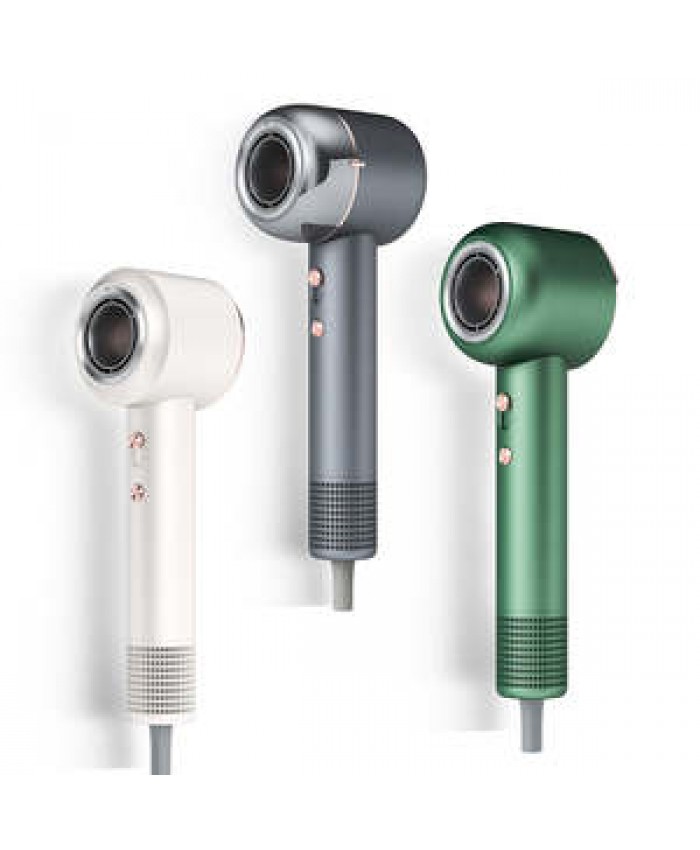 US Warehouse Drop Ship Professional Negative Ion Leafless Super Hair Dryer Sonic Accessories 5 in 1 Hair Dryer