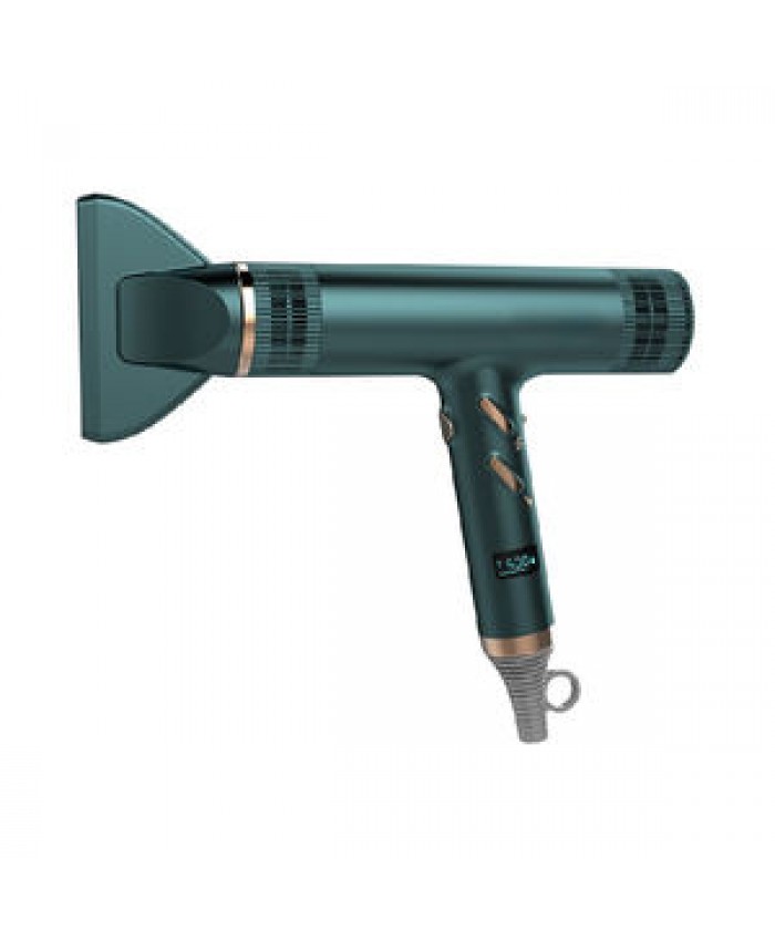 Wholesale T Shape Hair Dryer LCD Display Portable Private Label BLDC Motor Blow Dryer with Ceramic Air Flow-out Net Electric