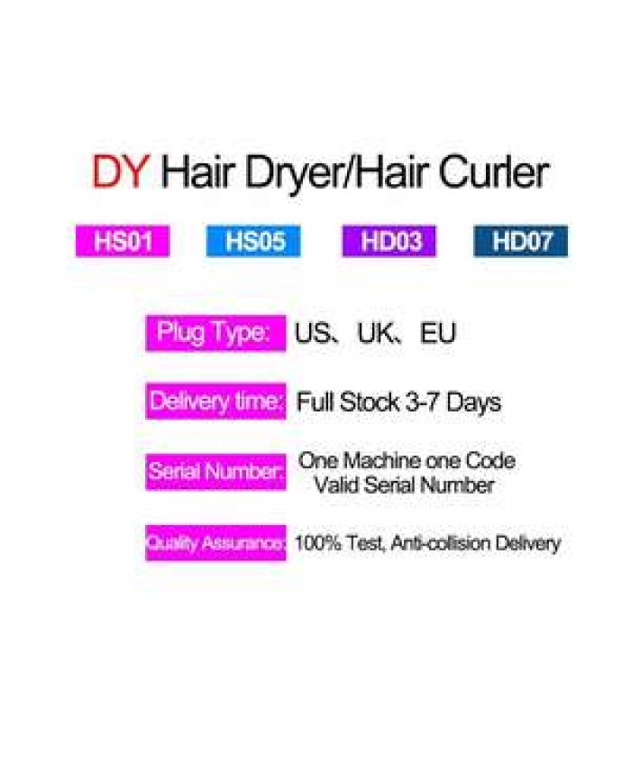 2023 Dy Hd07 Hd03 Hd08 Leather Gift Box Complete Accessories 5 In 1 Professional Negative Ion Leafless Dy Hair Dryer