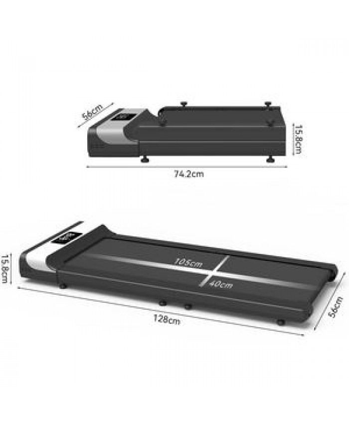 Walking Pad Folding Treadmill, Ultra Slim Foldable Treadmill Smart Fold Walking Pad Portable Safety Non Holder Gym and Home use