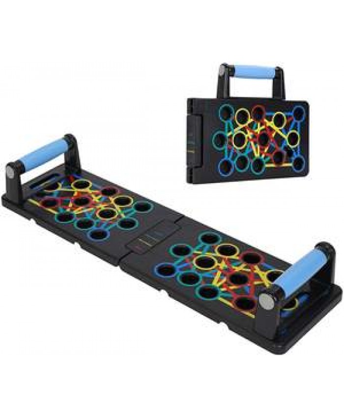 Home Workout Equipment 24 in 1 Multi-Functional Pushup Bar Fitness Floor Chest Muscle Exercise Strength Arm Push Up Board