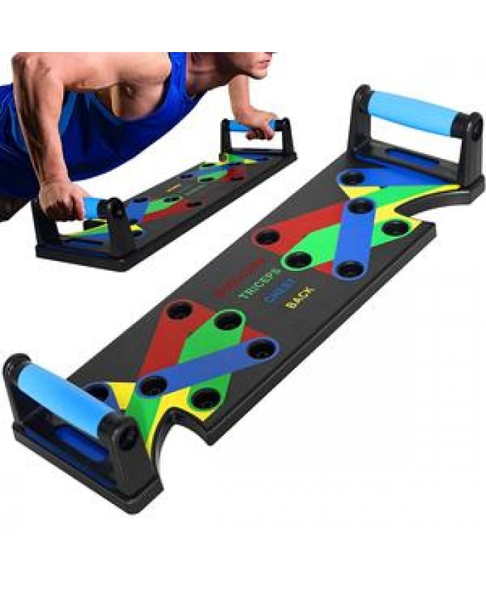 Wellshow Fitness Push Up Board Multi-Function All in One System Push Up Board Gym Fitness Push-Up Board