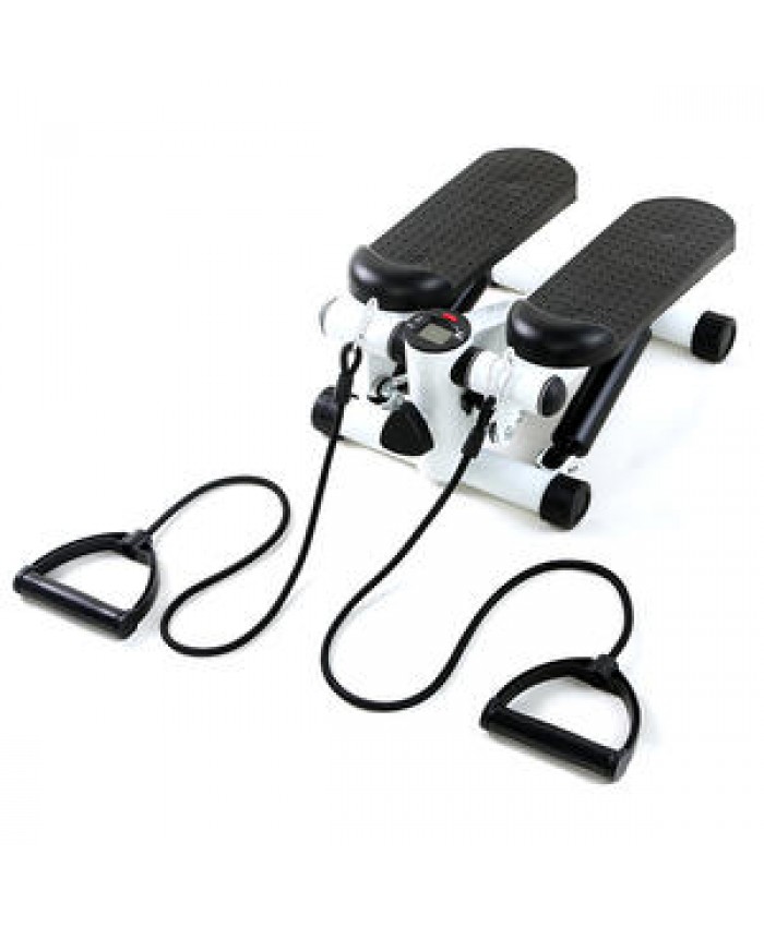 Gym Exercise Step Aerobic Fitness Yoga Stair Elliptical Mini Twist Stepper Walking Machine With Resistance Bands
