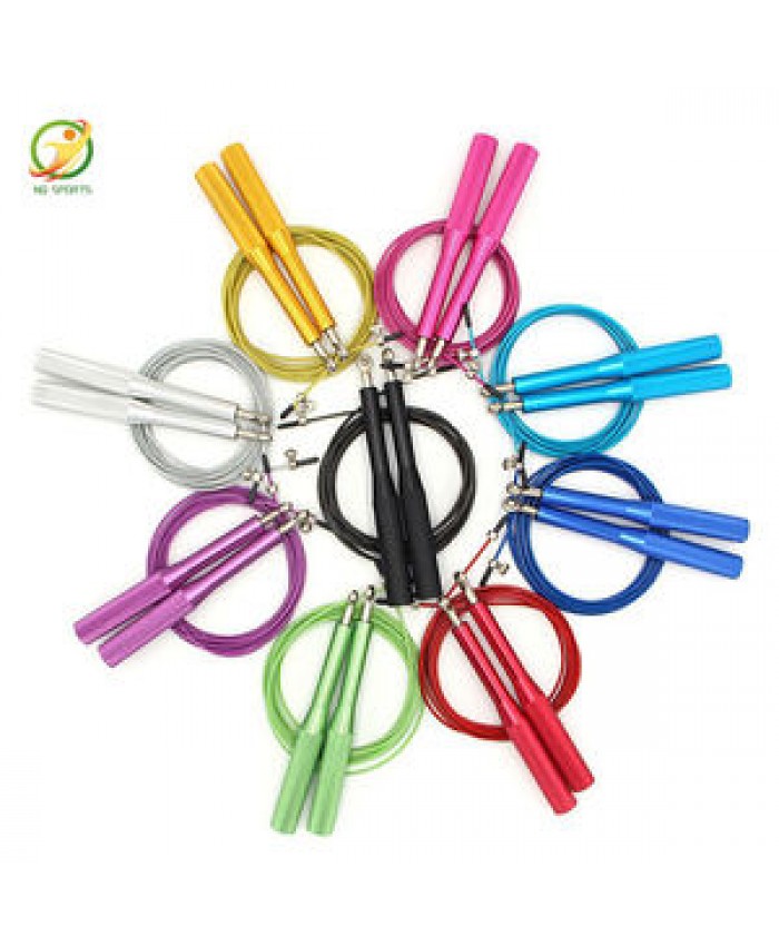New Design Adjustable Steel Wire Aluminum Speed Jump Rope For Jumping Sports With Custom Logo Wholesale Metal Skipping Rope