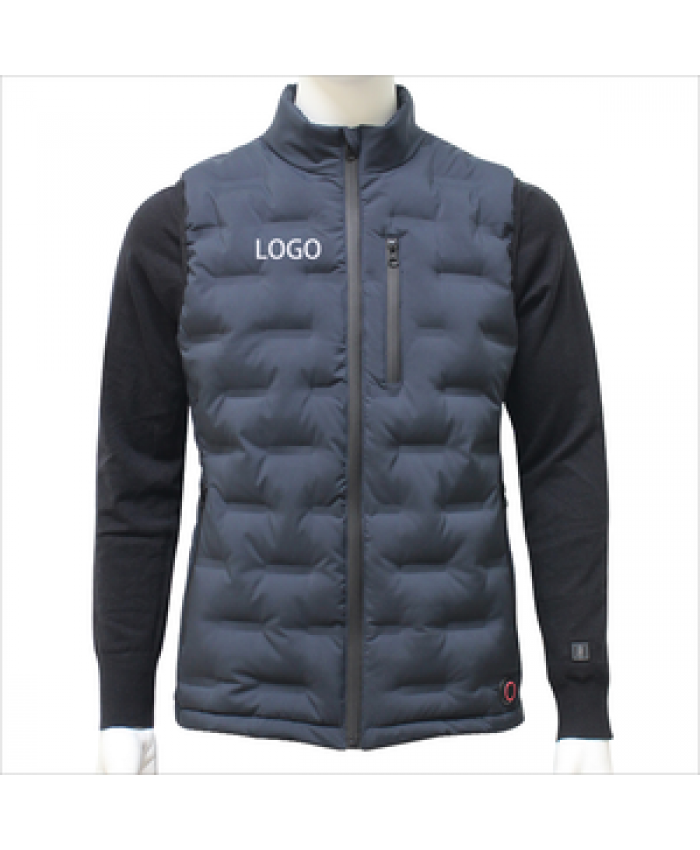 Battery Operated Heat Seal Heated Vest Winter Sports XL Size Fleece Velvet Knitted Fabric Pockets Outdoor Hunting Outer Wear 5V