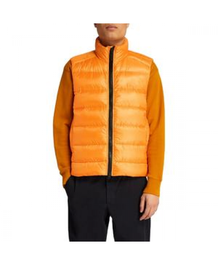 Custom Men's Quilted Puffer Down Gilet Vest Warm Breathable Soft Daily Wear Zipper Standing Collar sleeveless Jacket Outerwear