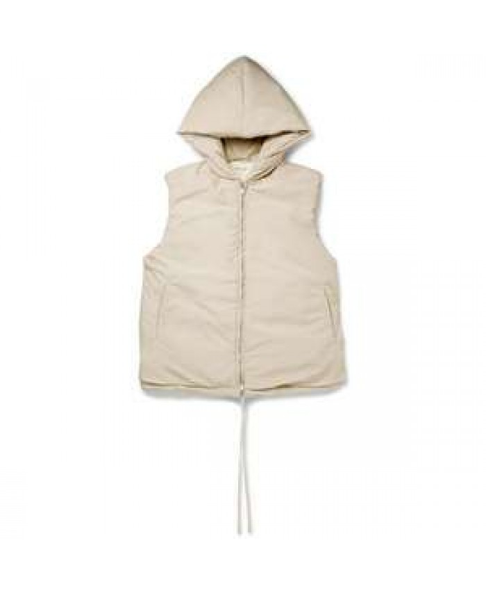Customized Winter Men's Wool Jacket Solid Color Hooded Down Vest Can Be Customized Tags Men Polyester / Cotton OUTER Wear 50 Pcs