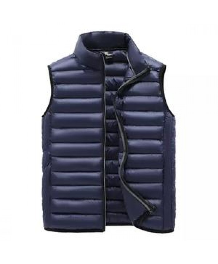 Custom men Jacket Fashion Winter Wear Down Puffer Jacket Packable Vest Half Sleeveless Jacket New High Quality