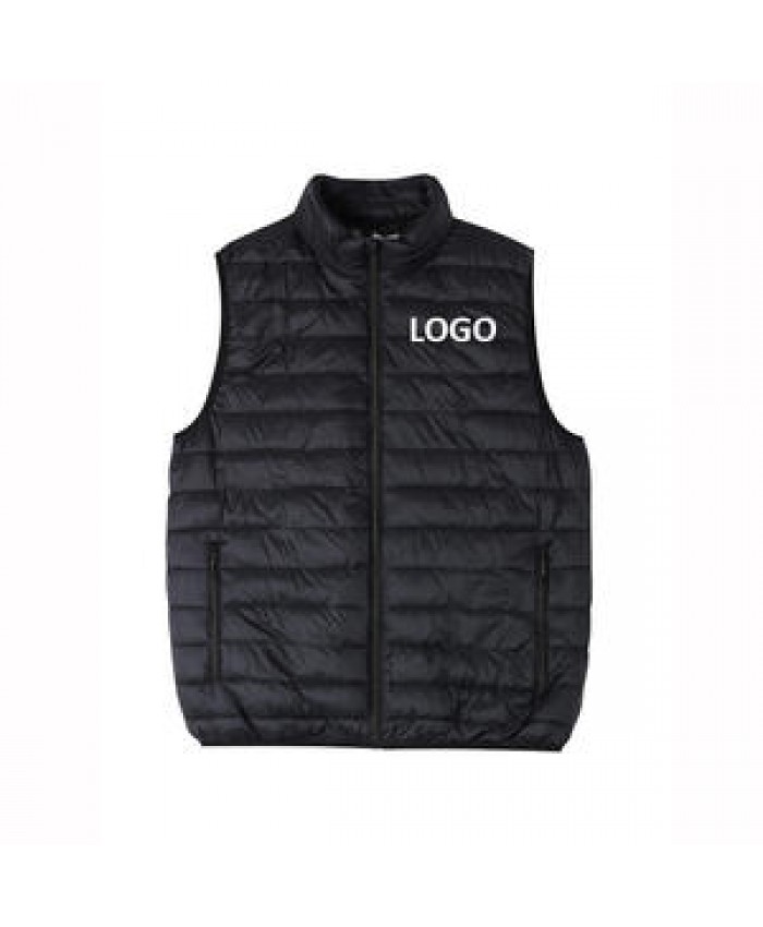 Custom Logo OEM Autumn and Winter Men's Lightweight down Vest Sleeveless Inner Wear Warm down Jacket Base waistcoat