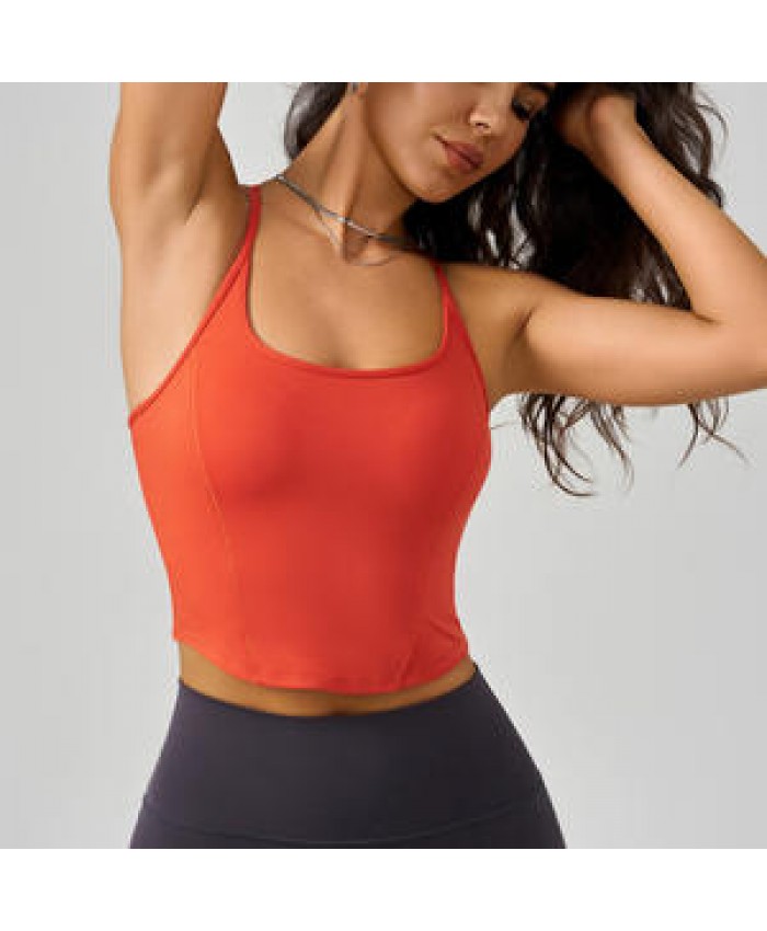plus size sports underwear women's straps outer wear fitness tank top yoga bra