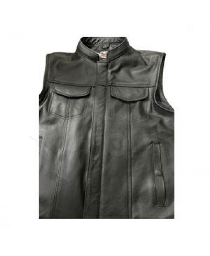 Genuine Leather Vest For Sale Pakistan Made Leather Wear Men Leather Vest Made In High Quality