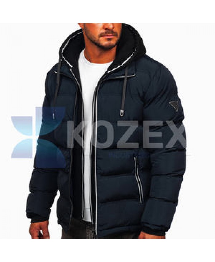 Best Selling Men's Hooded Puffer Jacket Slim Fit Outdoor wear Fashion winter Wear Customized