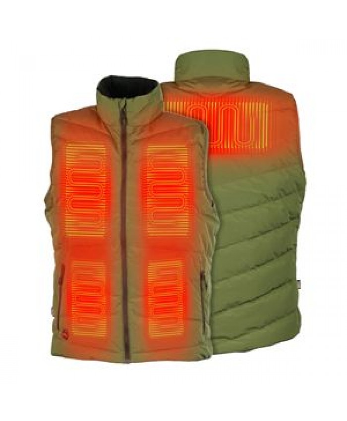 Custom Men Outdoor Lightweight Outer Shell Heating Puffer Vest Multi-Zone Heat Zones Men's Clothes Winter Heated Down Vests