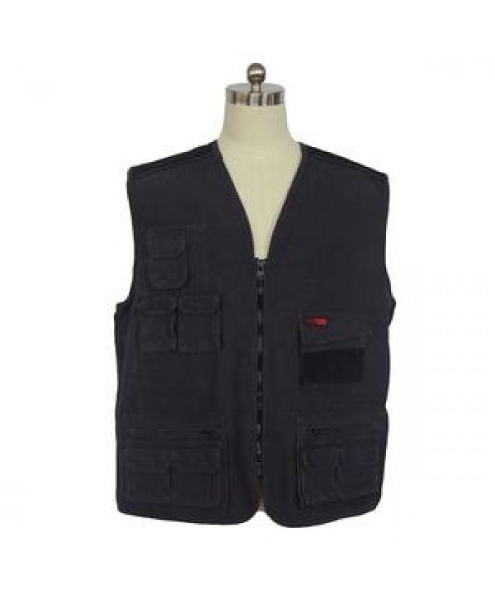 OEM Service Heavy Duty Canvas Men utility Quilted Lined Outdoor Work Wear Canvas Vest
