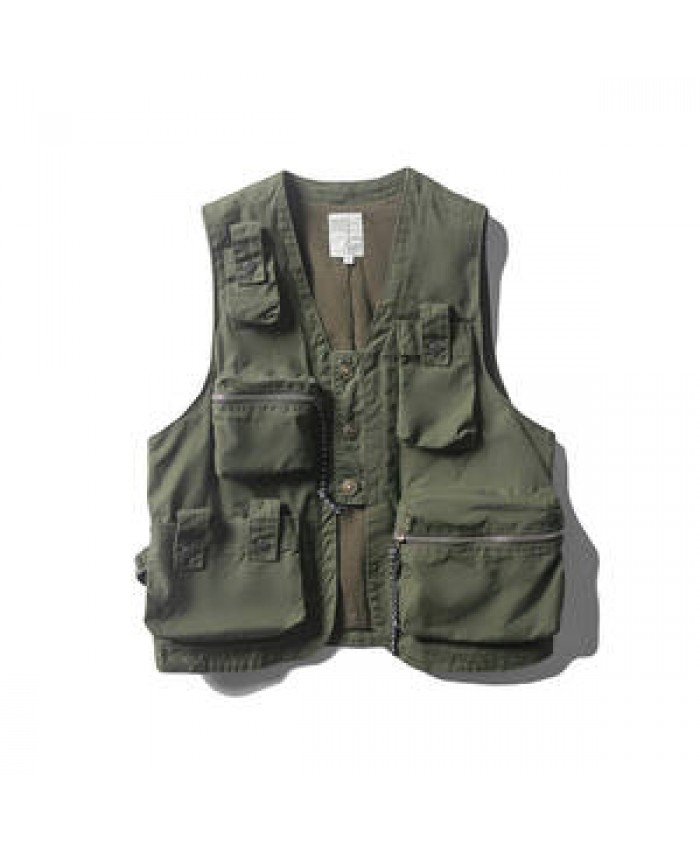 High Quality Men Sleeveless Wear Journalist Photographer Multi Pocket Gilet Cargo Uniform Work Vest