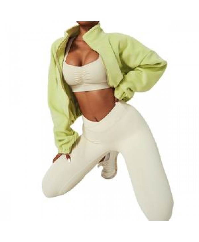 2023 New Style Women Thermal Clothing Outdoors Autumn Winter Sports High Neck Zip Heavy Warm Thermal Outer Garment Coat Jackets