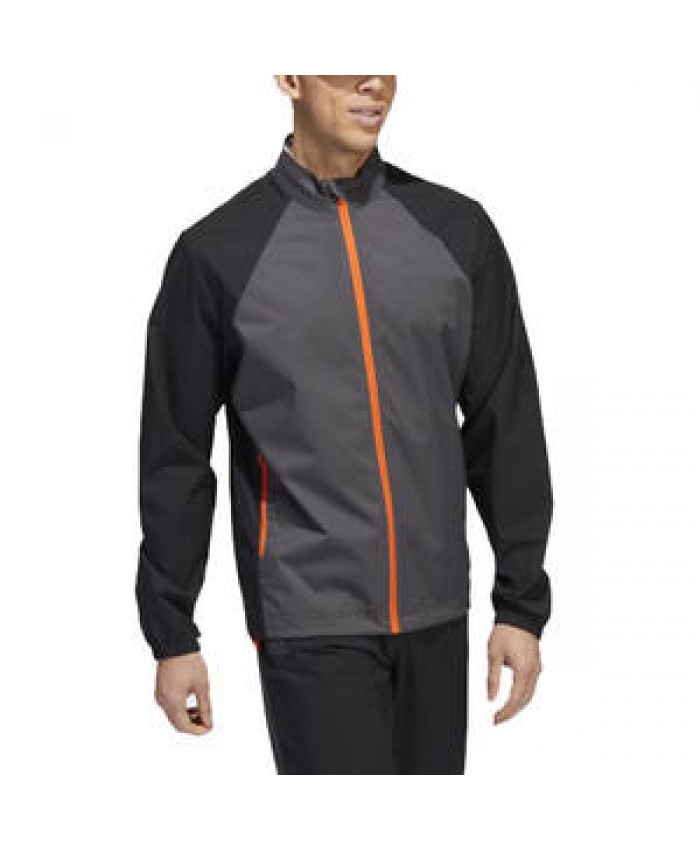 OEM High Quality 100% Polyester Waterproof Full-Zip Colorblock Jacket Winter Men's Sports Wear Jackets