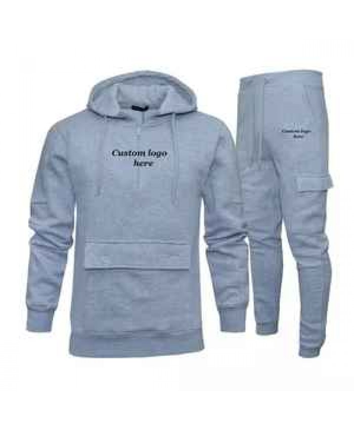Custom High Quality Unisex Cotton Sweatsuit Mens Jogging Suit Sweatsuit Set Men Thick Sportswear Tracksuits For Men