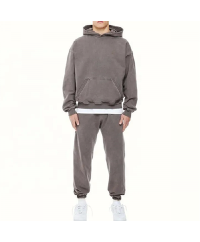 Men's Hoodies Sets Plain Oversized Pullover Blank Fleece Tech Fleece Vintage Wash Tracksuit Men Tracksuits For Men Custom