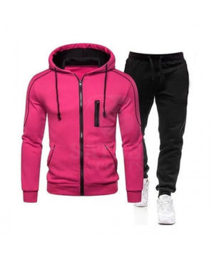 Outdoor Tracksuits Jogging Suits Hooded Custom Jogger men tracksuits sets Fitted jogger with hooded shirt