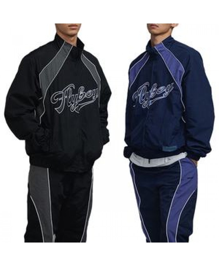 Finch Garment High Quality Sweatsuit Jogging Zipper Cargo Jersey Track Jacket Set Polyester Nylon Custom Logo Tracksuit For Men