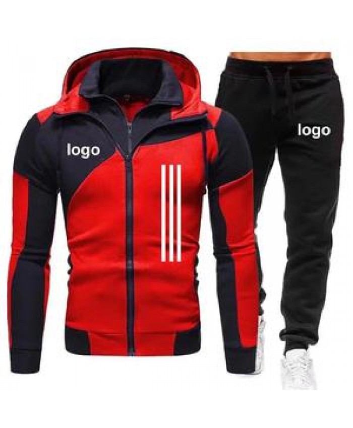 Custom New Fashionable Training Jogging Wear Set Mens Sports Sweat Track Suit Men Tracksuit Two Piece Set Hoody Sweatsuit