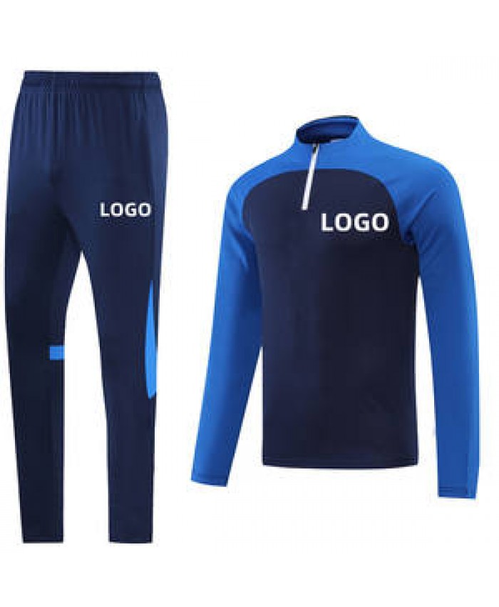 Wholesale New Style Half Zipper Soccer Tracksuit High Quality Team Football Training Jacket Men long sleeve training Tracksuit