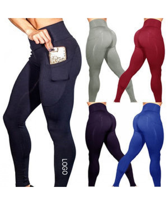 Custom Cheap Leggings for Women Fitness Clothing Women High Waist Gym Yoga Tights Woman Leggings with Out Pockets No Logo