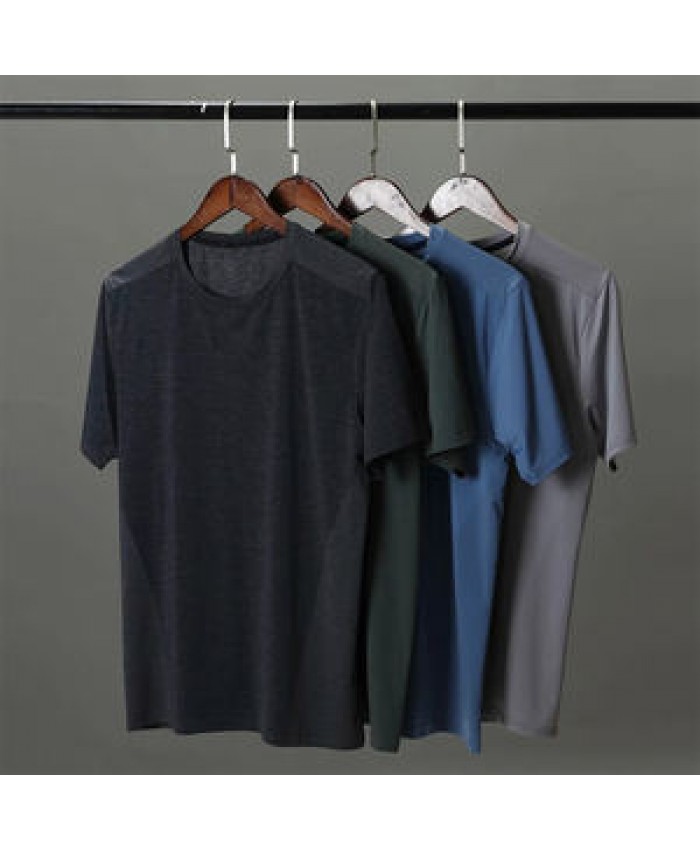 Customize reflective logo workout tshirt gym men's fitness running tops wholesale fitness sport clothing athletic shirts men