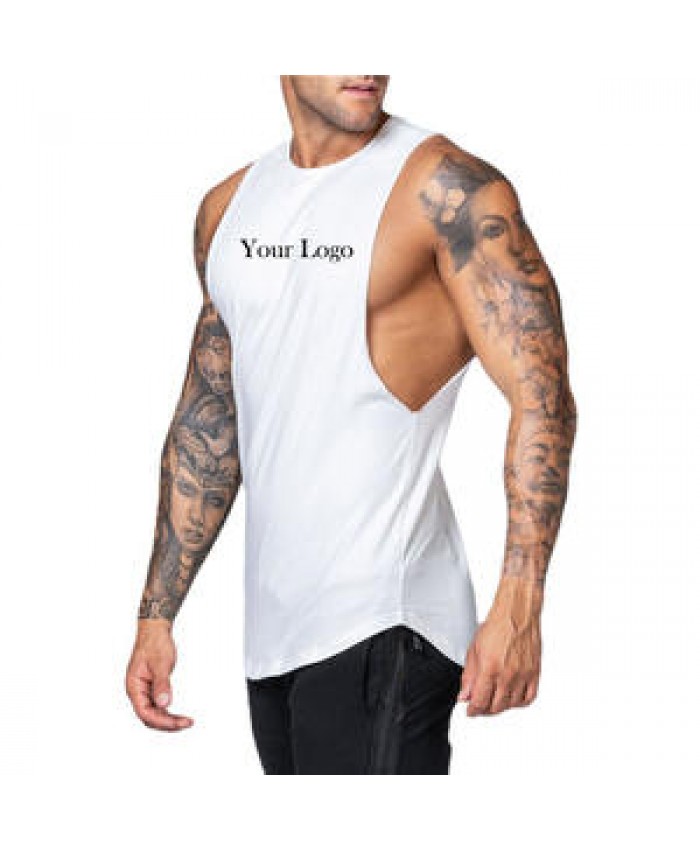Wholesale custom logo multi-colors tank top men fitness wear tshirts workout clothing plus size sports gym men's vests