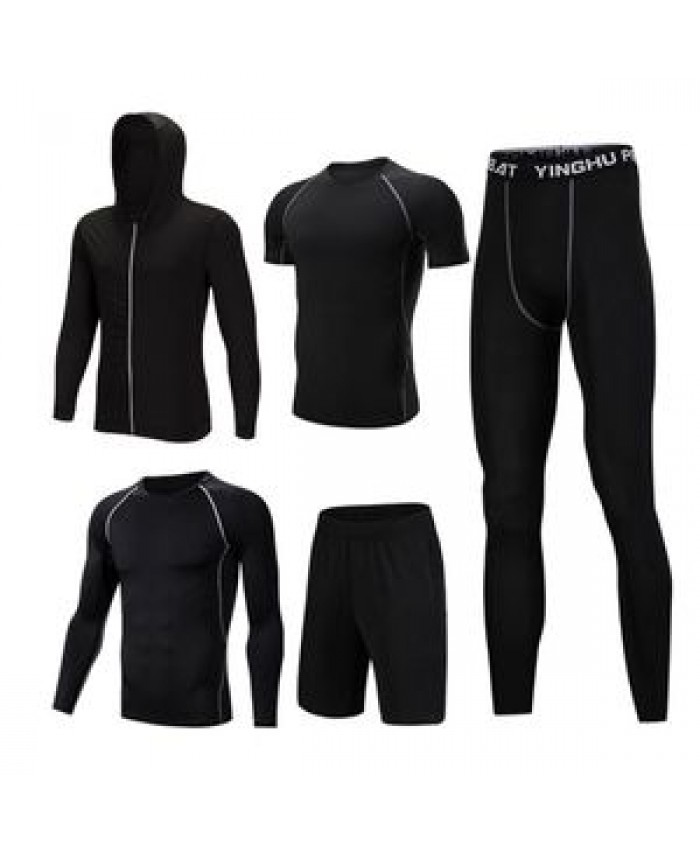 Men's Gym Training Fitness Sportswear Athletic Workout Suits Running Jogging Clothing