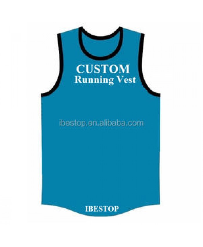 100% Polyester Custom Running Vest quick dry fitness clothing for marathon