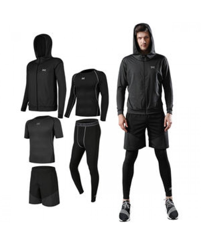 Running Fitness Clothing Sportswear Shirts Set Gym Hoodies Sports Wear Plus Size T-shirts Jackets Men's Suits Workout Clothing