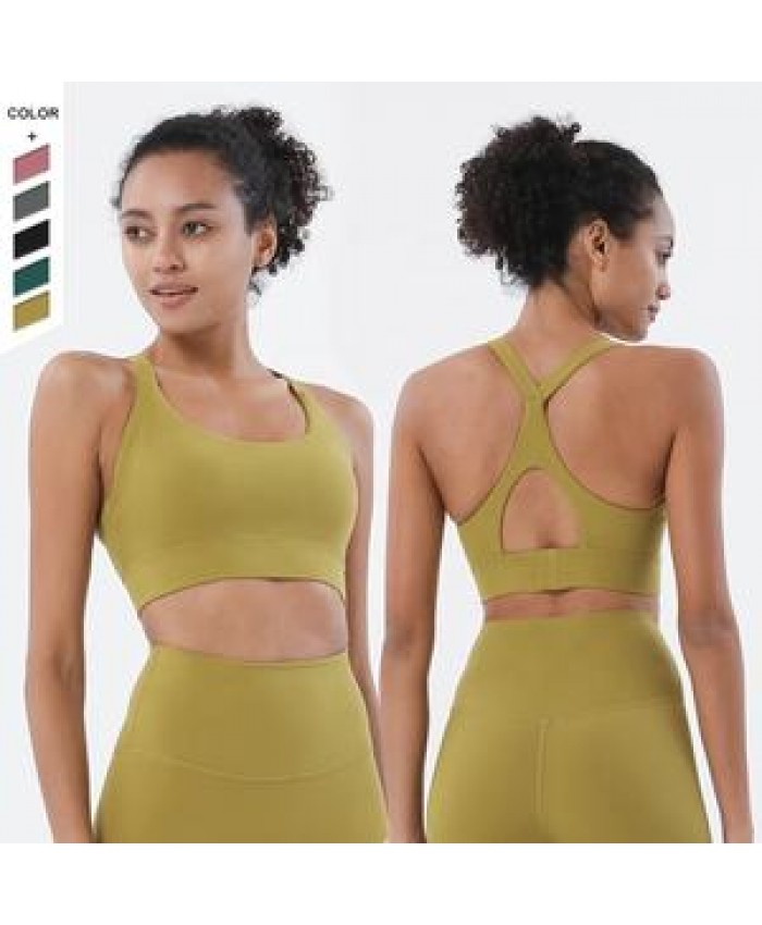 Hot Sales Beauty Back Sports Bra Breathable Shockproof Sweat-wicking Fitness Clothing For Female